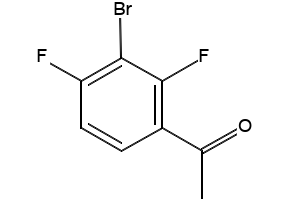 1-(3-BROMO-2,4-DIFLUOROPHENYL)ETHANONE structure, CAS 1210824-63-7