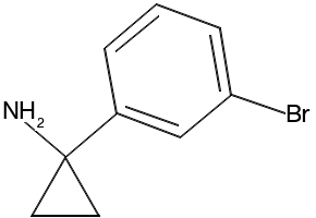 1-(3-BROMOPHENYL)CYCLOPROPANAMINE structure, CAS 546115-65-5