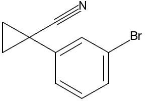 1-(3-BROMOPHENYL)CYCLOPROPANECARBONITRILE structure, CAS 124276-83-1