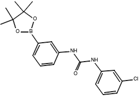 1-(3-CHLOROPHENYL)-3-(3-(4,4,5,5-TETRAMETHYL-1,3,2-DIOXABOROLAN-2-YL)PHENYL)UREA structure, CAS 874302-01-9