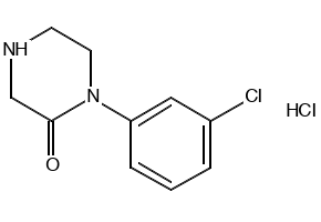 1-(3-CHLOROPHENYL)PIPERAZIN-2-ONE HYDROCHLORIDE structure, CAS 183500-94-9