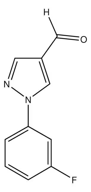 1-(3-FLUOROPHENYL)-1H-PYRAZOLE-4-CARBALDEHYDE structure, CAS 936940-82-8