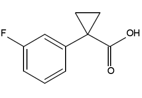 1-(3-FLUOROPHENYL)CYCLOPROPANECARBOXYLIC ACID structure, CAS 248588-33-2