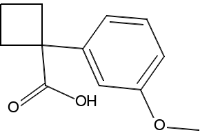 1-(3-METHOXYPHENYL)CYCLOBUTANECARBOXYLIC ACID structure, CAS 74205-43-9