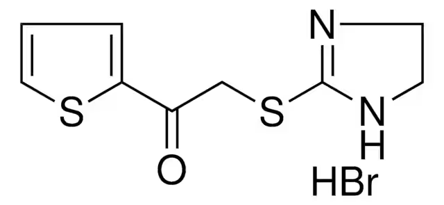 1-(4,5-DIHYDRO-1H-IMIDAZOL-2-YL)-3,5-DIMETHYL-1H-PYRAZOLE HYDROBROMIDE structure, CAS 132369-02-9