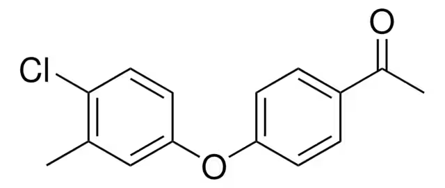 1-(4-(4-CHLORO-3-METHYLPHENOXY)PHENYL)ETHANONE structure, CAS 129644-20-8