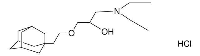 1-(4-(ADAMANTAN-1-YL)PHENOXY)-3-(PIPERIDIN-1-YL)PROPAN-2-OL HYDROCHLORIDE structure, CAS 175136-32-0