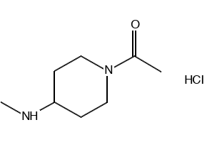 1-(4-(METHYLAMINO)PIPERIDIN-1-YL)ETHANONE HYDROCHLORIDE structure, CAS 71879-46-4