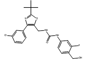 1-(4-(TERT-BUTYL)THIAZOL-2-YL)-3-(M-TOLYL)UREA structure, CAS 445006-13-3