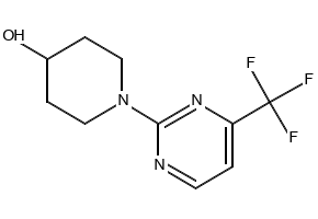 1-(4-(TRIFLUOROMETHYL)PYRIMIDIN-2-YL)PIPERIDIN-4-OL structure, CAS 401930-07-2