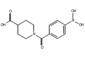 1-(4-BORONOBENZOYL)PIPERIDINE-4-CARBOXYLIC ACID structure, CAS 850593-02-1
