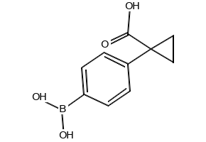 1-(4-BORONOPHENYL)CYCLOPROPANECARBOXYLIC ACID structure, CAS 1159489-46-9