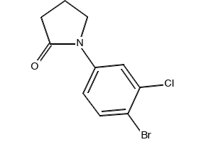 1-(4-BROMO-3-CHLOROPHENYL)PYRROLIDIN-2-ONE structure, CAS 1291487-17-6