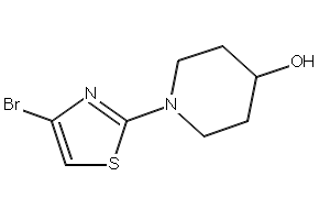 1-(4-BROMOTHIAZOL-2-YL)PIPERIDIN-4-OL structure, CAS 1017781-58-6