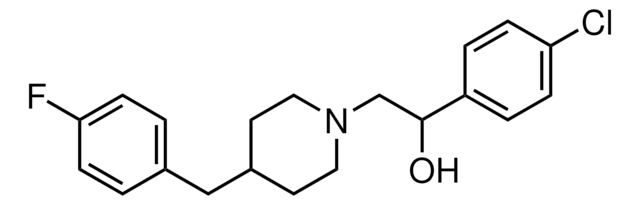 1-(4-CHLOROPHENYL)-2-(4-(4-FLUOROBENZYL)PIPERIDIN-1-YL)ETHANOL structure, CAS 119431-25-3