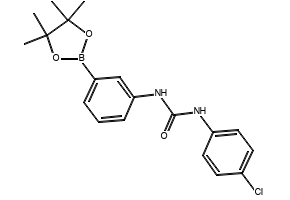 1-(4-CHLOROPHENYL)-3-(3-(4,4,5,5-TETRAMETHYL-1,3,2-DIOXABOROLAN-2-YL)PHENYL)UREA structure, CAS 874302-00-8