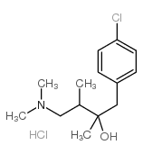 1-(4-CHLOROPHENYL)-4-(DIMETHYLAMINO)-2,3-DIMETHYLBUTAN-2-OL HYDROCHLORIDE structure, CAS 1215-83-4