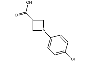 1-(4-CHLOROPHENYL)AZETIDINE-3-CARBOXYLIC ACID structure, CAS 1187933-29-4