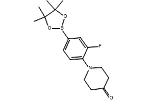 1-(4-FLUORO-3,5-BIS(4,4,5,5-TETRAMETHYL-1,3,2-DIOXABOROLAN-2-YL)PHENYL)PENTAN-1-ONE structure, CAS 1150561-65-1