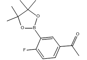 1-(4-FLUORO-3-(4,4,5,5-TETRAMETHYL-1,3,2-DIOXABOROLAN-2-YL)PHENYL)ETHANONE structure, CAS 765916-70-9
