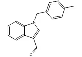 1-(4-FLUOROBENZYL)-1H-INDOLE-3-CARBALDEHYDE structure, CAS 192997-23-2
