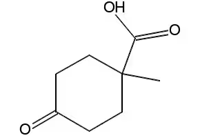 1-(4-FLUOROPHENYL)-4-OXOCYCLOHEXANECARBOXYLIC ACID structure, CAS 80912-58-9