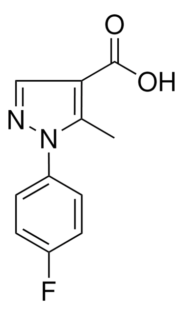 1-(4-FLUOROPHENYL)-5-METHYL-1H-PYRAZOLE-4-CARBOXYLIC ACID structure, CAS 217073-76-2