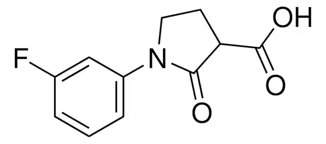 1-(4-FLUOROPHENYL)-5-OXOPYRROLIDINE-3-CARBOXYLIC ACID structure, CAS 56617-43-7