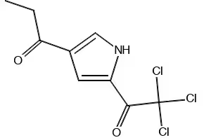 1-(5-(2,2,2-TRICHLOROACETYL)-1H-PYRROL-3-YL)PROPAN-1-ONE structure, CAS 111468-90-7