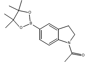 1-(5-(4,4,5,5-TETRAMETHYL-1,3,2-DIOXABOROLAN-2-YL)INDOLIN-1-YL)ETHANONE structure, CAS 937591-32-7