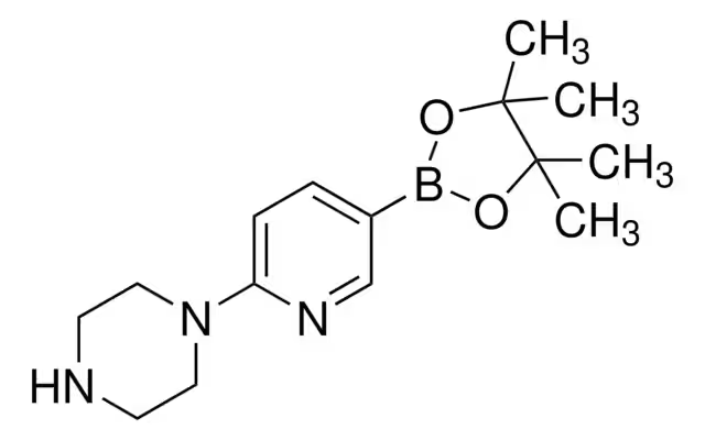1-(5-(4,4,5,5-TETRAMETHYL-1,3,2-DIOXABOROLAN-2-YL)PYRIDIN-2-YL)PIPERAZINE structure, CAS 871125-86-9