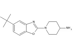 1-(5-(TERT-BUTYL)BENZO[D]OXAZOL-2-YL)PIPERIDIN-4-AMINE structure, CAS 1035840-48-2