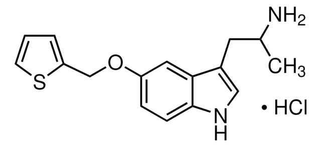 1-(5-(THIOPHEN-2-YLMETHOXY)-1H-INDOL-3-YL)PROPAN-2-AMINE HYDROCHLORIDE structure, CAS 160521-72-2
