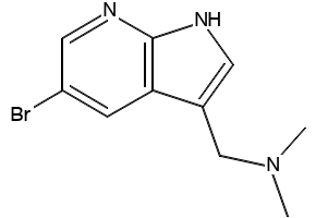1-(5-BROMO-1H-PYRROLO[2,3-B]PYRIDIN-3-YL)-N,N-DIMETHYLMETHANAMINE structure, CAS 183208-54-0