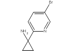 1-(5-BROMOPYRIDIN-2-YL)CYCLOPROPANAMINE structure, CAS 944718-22-3