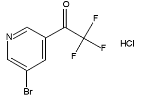 1-(5-BROMOPYRIDIN-3-YL)-2,2,2-TRIFLUOROETHANONE structure, CAS 886364-44-9