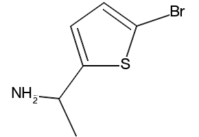 1-(5-BROMOTHIOPHEN-2-YL)ETHANAMINE structure, CAS 129605-38-5
