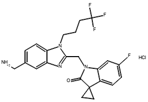 1-(6'-AMINOSPIRO[CYCLOPROPANE-1,3'-INDOLIN]-1'-YL)ETHANONE HYDROCHLORIDE structure, CAS 873056-10-1