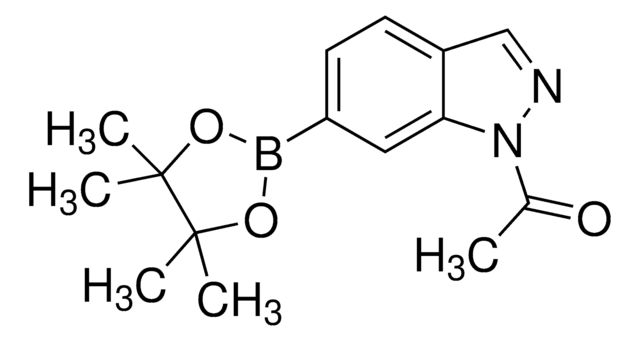 1-(6-(4,4,5,5-TETRAMETHYL-1,3,2-DIOXABOROLAN-2-YL)-1H-INDAZOL-1-YL)ETHANONE structure, CAS 1256359-07-5
