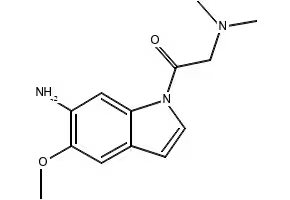 1-(6-AMINO-5-METHOXYINDOLIN-1-YL)-2-(DIMETHYLAMINO)ETHANONE structure, CAS 1116229-84-5