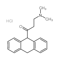 1-(9,10-DIHYDROANTHRACEN-9-YL)-3-(DIMETHYLAMINO)PROPAN-1-ONE HYDROCHLORIDE structure, CAS 104829-17-6