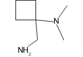 1-(AMINOMETHYL)-N,N-DIMETHYLCYCLOBUTANAMINE structure, CAS 176445-78-6