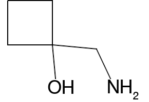 1-(AMINOMETHYL)CYCLOBUTANOL structure, CAS 180205-28-1