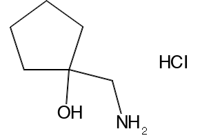 1-(AMINOMETHYL)CYCLOPENTANOL HYDROCHLORIDE structure, CAS 76066-27-8