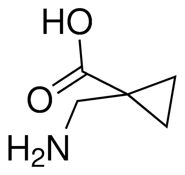 1-(AMINOMETHYL)CYCLOPROPANECARBOXYLIC ACID structure, CAS 139126-45-7