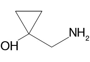 1-(AMINOMETHYL)CYCLOPROPANOL structure, CAS 74592-33-9