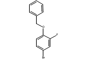 1-(BENZYLOXY)-4-BROMO-2-FLUOROBENZENE structure, CAS 133057-82-6