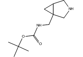 1-(BOC-AMINOMETHYL)-3-AZABICYCLO[3.1.0]HEXANE structure, CAS 134574-96-2
