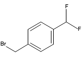 1-(BROMOMETHYL)-4-[(DIFLUOROMETHYL)SULFONYL]BENZENE structure, CAS 885529-55-5