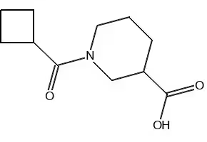 1-(CYCLOBUTANECARBONYL)PIPERIDINE-3-CARBOXYLIC ACID structure, CAS 926214-73-5